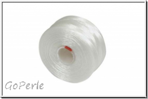S-Lon, Size AA, Beading Thread, F�delgarn, white, 1 Spule